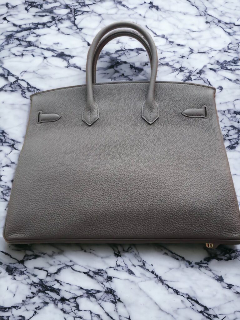 Hermes Birkin Bag 35 Gris Etain Togo Gold Hardware