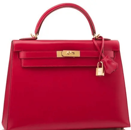 Hermes Kelly Bag Sellier 28 Tadelakt Rouge VIF Gold