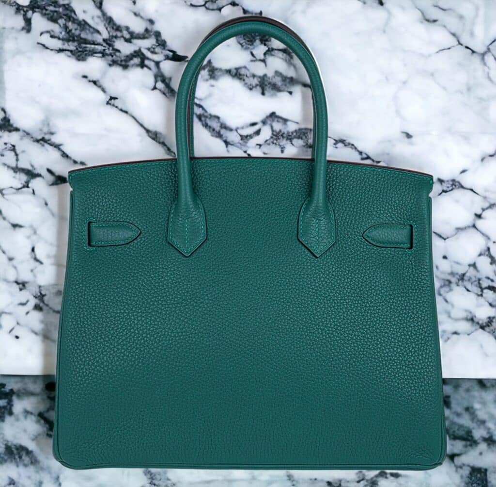 Hermes Birkin Bag 30 Malachite Palladium Hardware