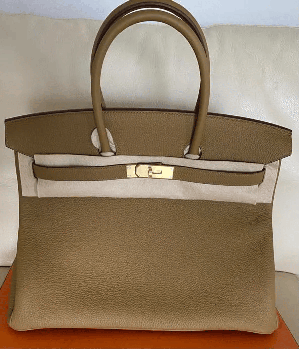 Hermes Birkin 35 Bronze Dore Togo Gold Hardware