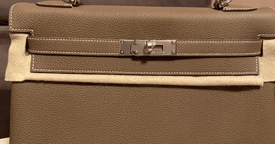 Hermès Kelly Bag 32 Etoupe Togo Palladium Hardware