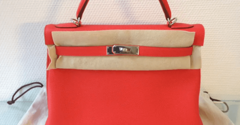 Hermès Kelly Bag 32 Retourne Capucine Togo Palladium Hardware