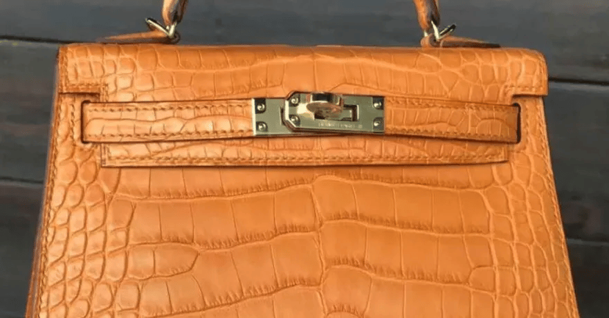 Hermès Kelly 20 Apricot Matt Alligator Gold Hardware