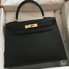 Hermès Kelly Bag 35 Black Togo Gold Hardware