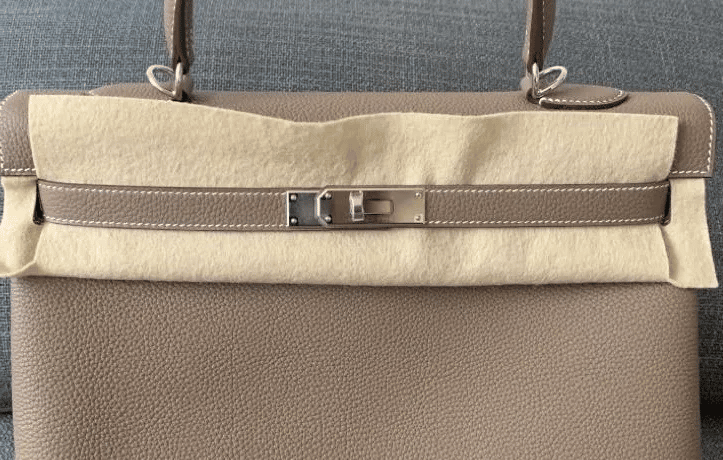 Hermès Kelly Bag 35 Etoupe Togo Palladium Hardware