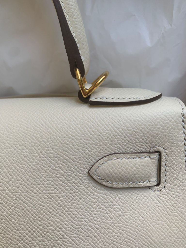 Kelly Bag Sellier 28 Nata Epsom Gold Hardware