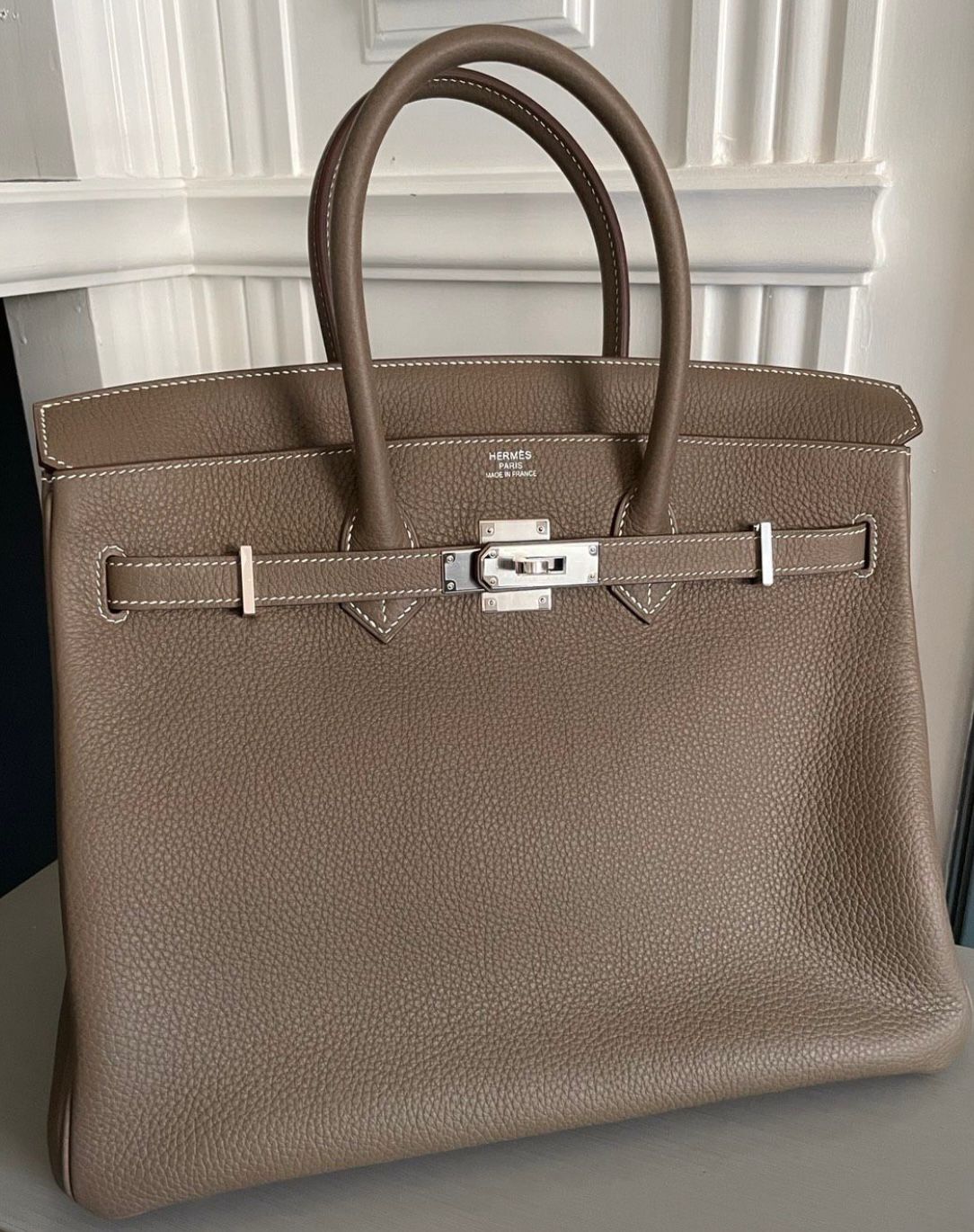 Hermès Birkin 35 Clemence Etoupe