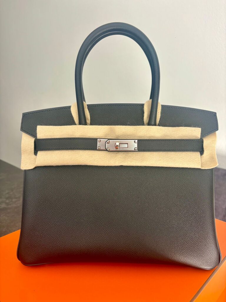 Birkin 30 Black Epsom HSS Palladium