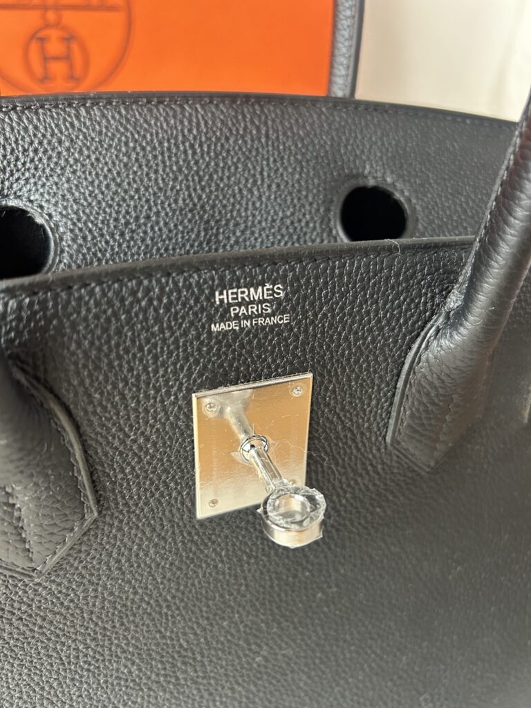 Hermès Birkin 30 Togo Noir Palladium Hardware – Produktfoto 7