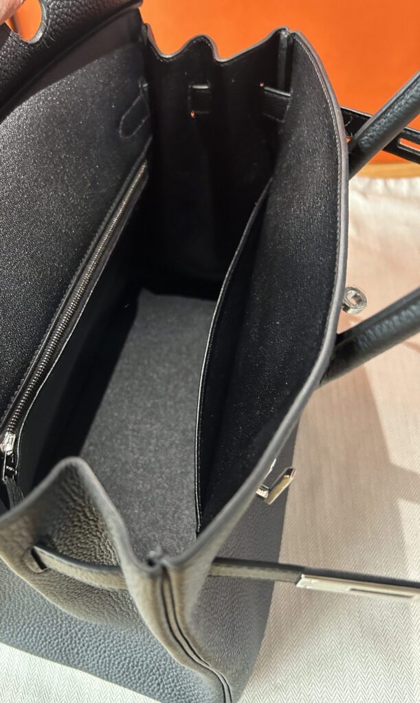 Hermès Birkin 30 Togo Noir Palladium Hardware – Produktfoto 9